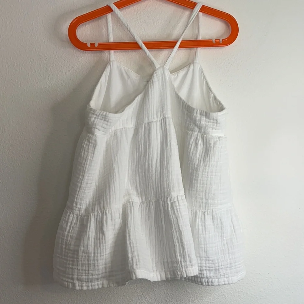 Gap Cotton peplum tank top XL